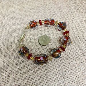 Art Glass Lampwork Beaded Bracelet‎